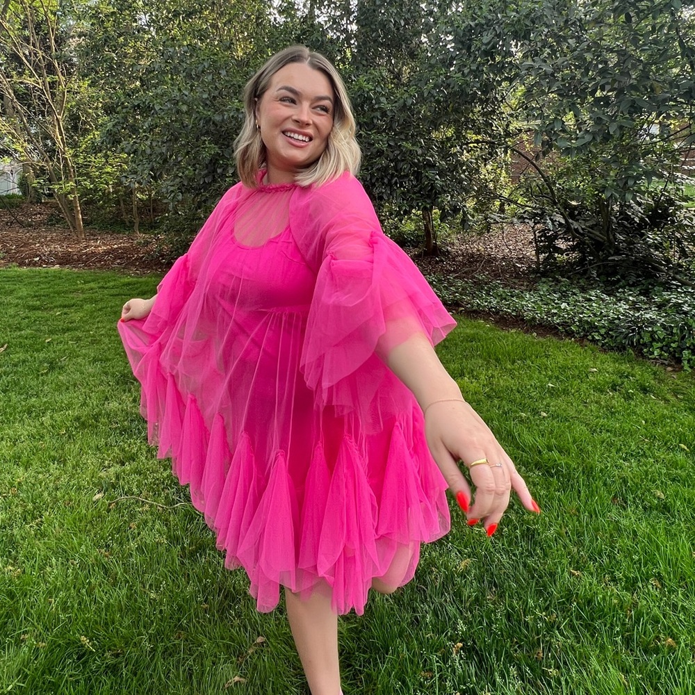 NWT anthropologie slip tulle dress, size large